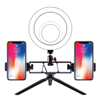 Imagen de Aro LED Doble + Soportes + Trípode TJS-092802