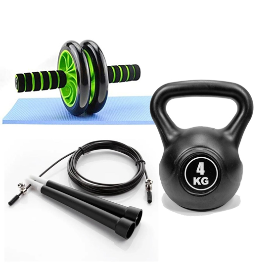 Imagen de Combo Entrenamiento Rusa4kg+Rueda+Cuerda