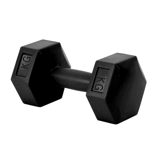 Imagen de Mancuerna Hexagonal Maciza Recubierta 5 Kg