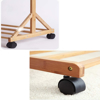 Imagen de Perchero c/Ruedas Madera Color Natural 70X35X155 cm
