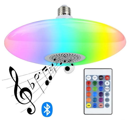 Imagen de Luz Disco RGB UFO con Parlante Bluetooth y Control 60W