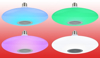 Imagen de Luz Disco RGB UFO con Parlante Bluetooth y Control 24W