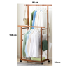 Imagen de Perchero Doble Bambu c/ruedas 80x36x168cm
