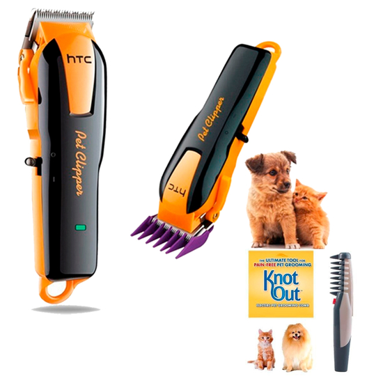 Imagen de Cortador De Pelo Para Perros Gatos Mascotas HTC Ct-8086 + Peine para mascotas de REGALO
