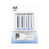 Imagen de Pack de 4 Pilas AA Recargables USB C var552