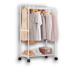 Imagen de Perchero Doble Metal Zapatero con ruedas 58x30x115 cm