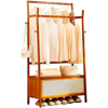 Imagen de Perchero madera con baul 90x40x165 cm Color Caoba
