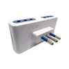 Imagen de Adaptador un 3 en linea a 4 Tomas 3 en Linea