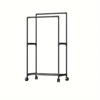 Imagen de Perchero Doble Metal Zapatero con ruedas 58x30x115 cm