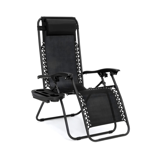 Imagen de Silla Reposera Regulable. Acero Inoxidable con Porta Objetos