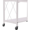 Imagen de Repisa Metálica Plegable 5 estantes Blanco con Ruedas