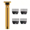 Imagen de Corta Barba T9 recargable USB 4 Peines Gold Vintage