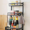 Imagen de Organizador de Cocina Mesada 3 Niveles Metal Negro