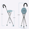 Imagen de Bastón plegable Acero inox. con asiento y patas antideslizantes