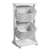 Imagen de Carro Organizador 2 Cestos y estante para Baño Cocina