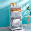 Imagen de Carro Organizador 2 Cestos y estante para Baño Cocina