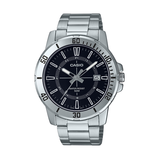 Imagen de Reloj Casio MTP-VD01D-1CV Análogo, Esfera Negra