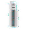 Imagen de Mueble Organizador Baño Papel Higiénico Blanco 80x15 cm