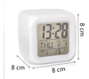 Imagen de Reloj Despertador Digital Con Luz LED Colores RGB