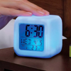 Imagen de Reloj Despertador Digital Con Luz LED Colores RGB
