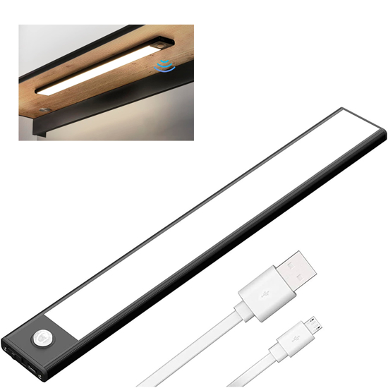 Imagen de Barra LED Recargable Sensor de Movimiento 40cm 3 Colores
