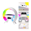 Imagen de Lampara LED RGB con Reloj, Parlante Bluetooth y Cargador Inalámbrico