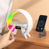Imagen de Lampara LED RGB con Reloj, Parlante Bluetooth y Cargador Inalámbrico