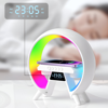 Imagen de Lampara LED RGB con Reloj, Parlante Bluetooth y Cargador Inalámbrico
