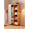 Imagen de Perchero Closet Bambu con Cortina 160x85x43cm Color Natural