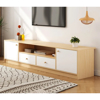 Imagen de Rack TV Madera MDF 4 Cajones 1 Estante 140cm Natural
