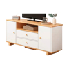 Imagen de Rack TV Madera Natural/Blanco 120x30x54 cm