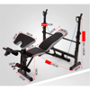 Imagen de Banco Multifunción Pecho, Cuadriceps & Biceps 315-10