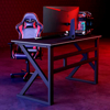 Imagen de Escritorio Gamer Negro Carbono 100x60 cm Hierro y Madera