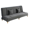 Imagen de Sillón Sofá Cama Plegable 2 Cuerpos Gris 180cm