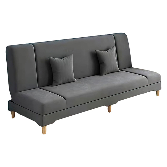 Imagen de Sillón Sofá Cama Plegable 2 Cuerpos Gris 180cm