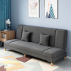 Imagen de Sillón Sofá Cama Plegable 2 Cuerpos Gris 180cm