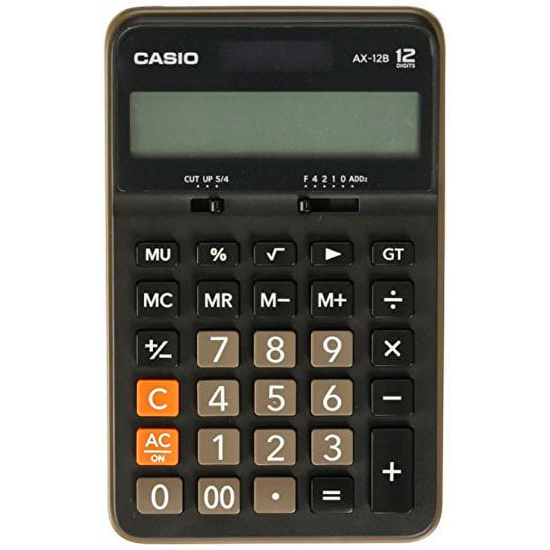 Imagen de Calculadora De Escritorio 12 Dígitos Casio AX-12BW