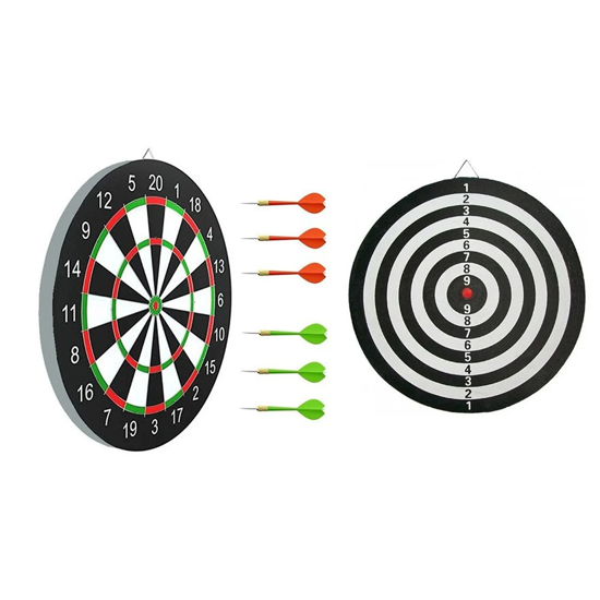 Imagen de Set Tablero De Dardos Y Tiro Al Blanco 40cm + 6 Dardos