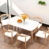 Imagen de Juego de Comedor Nórdico Mesa Blanca + 6 Sillas