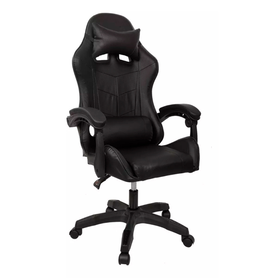 Imagen de Silla Gamer Esport Reclinable Con Almohadones Negra