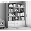 Imagen de Estantería Biblioteca 5 Niveles 4 Puertas 2 Cajones 140x178cm