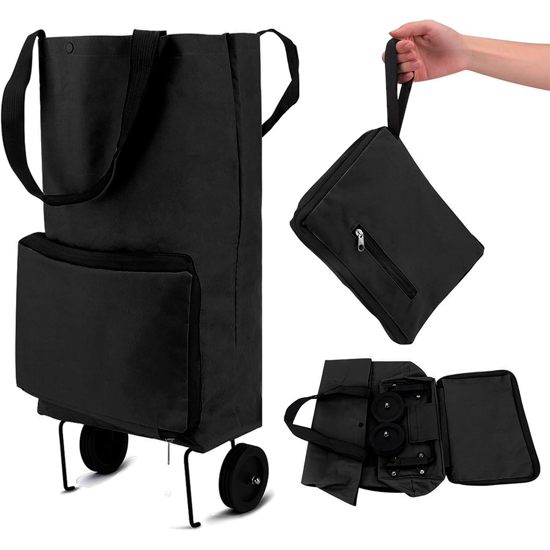 Imagen de Carro de Compras Plegable Ruedas y Bolsillo, Feria 20L