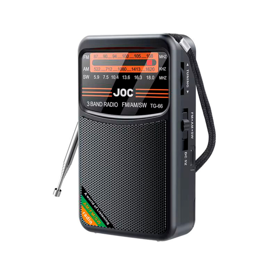 Imagen de Radio JOC FM/AM/SW Recargable TG-66 Parlante y Auriculares