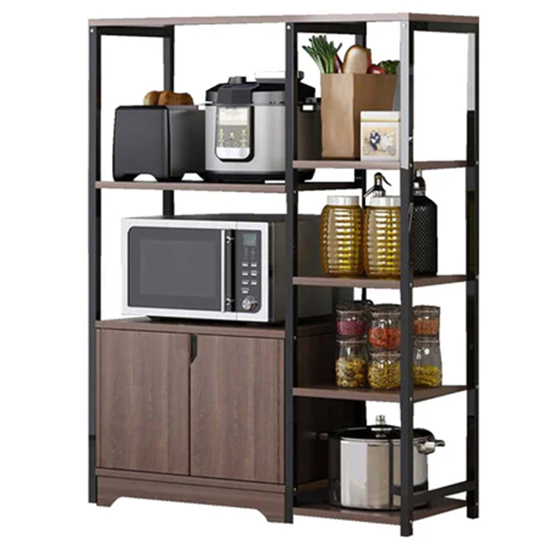 Imagen de Rack Multiuso Organizador Cocina Metal y Madera 90cm