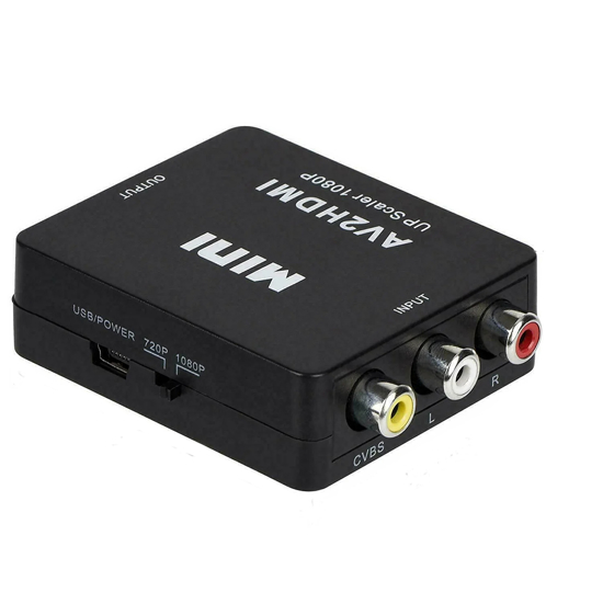 Imagen de Adaptador Convertidor 3 RCA a HDMI var1200 Audio