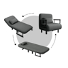 Imagen de Sofá Cama 1 Cuerpo Reclinable, Plegable con Almohadón