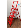 Imagen de Escalera Metálica Tijera 5 Escalones 155cm Roja