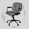 Imagen de Silla De Escritorio Oficina Vintage Cuero Sintético