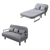 Imagen de Sofá Cama 2 Plazas 150cm Reclinable, Plegable con Almohadones