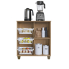 Imagen de Organizador De Cocina Miel Y Blanco 75x68x38cm